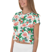 Flamingo Crop-Top T-Shirt