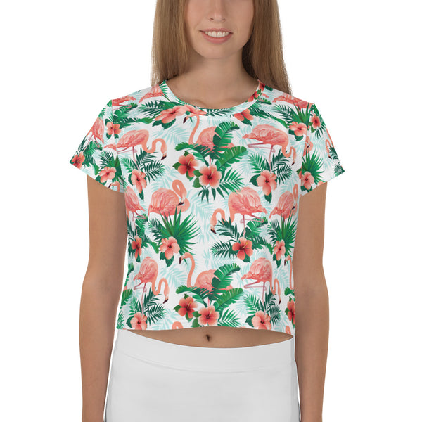 Flamingo Crop-Top T-Shirt